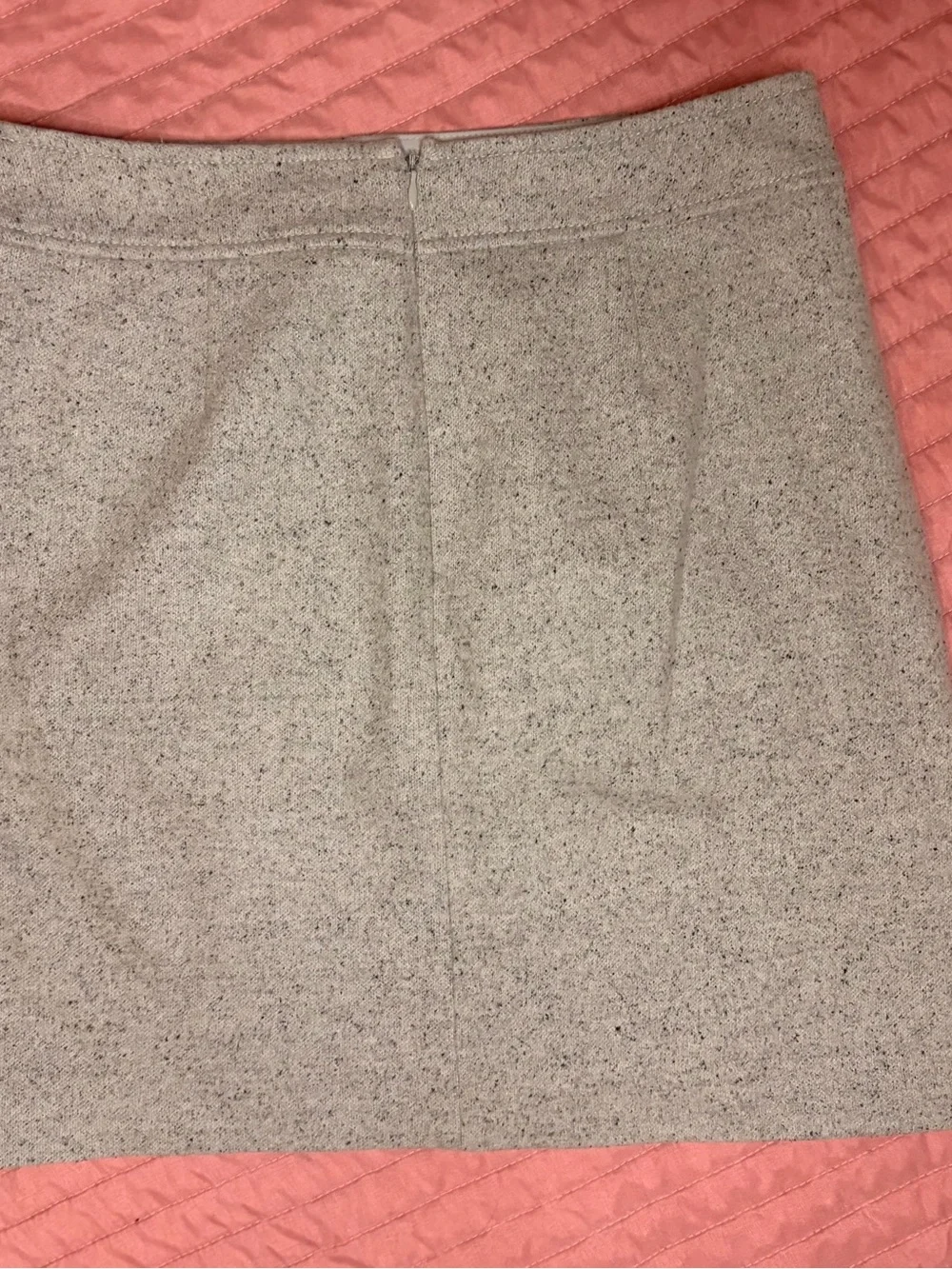 Wool-Blend Pocket Mini Skirt - Grey